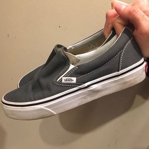 Gray Slip On Vans